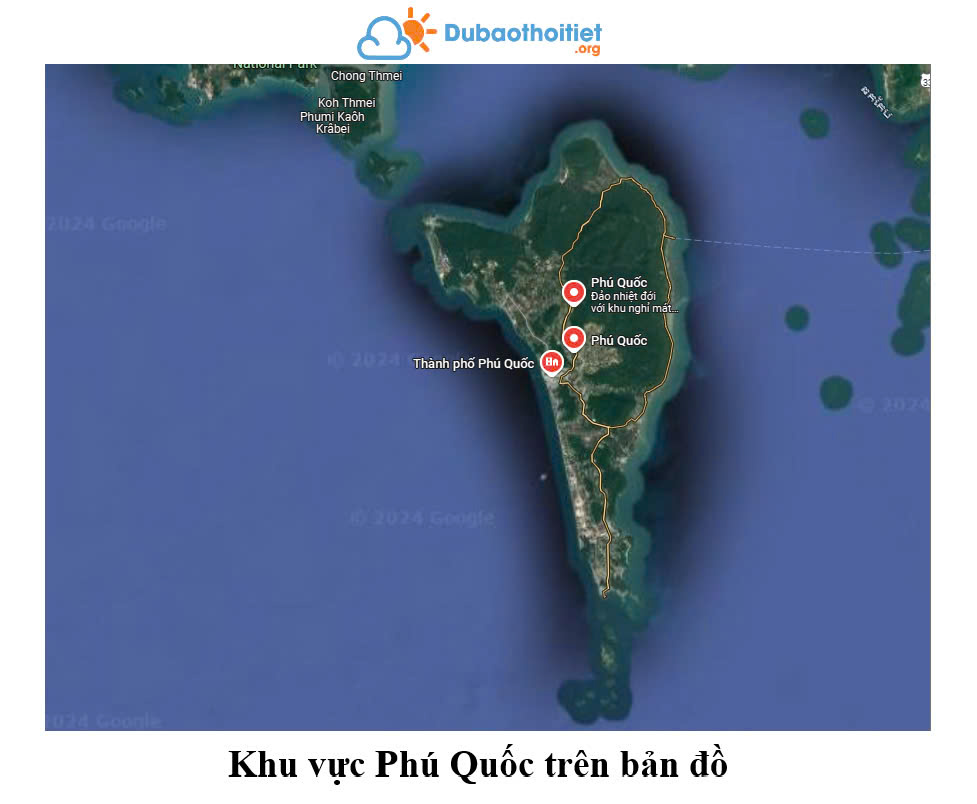 Khu vực Phú Quốc trên bản đồ