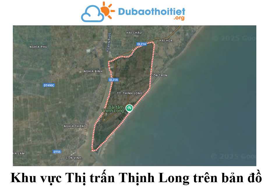 Khu vực Thị trấn Thịnh Long trên bản đồ